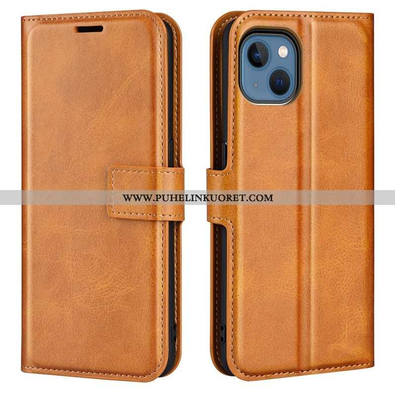 Nahkakotelo iPhone 14 Plus Ohut Extreme Leather -efekti