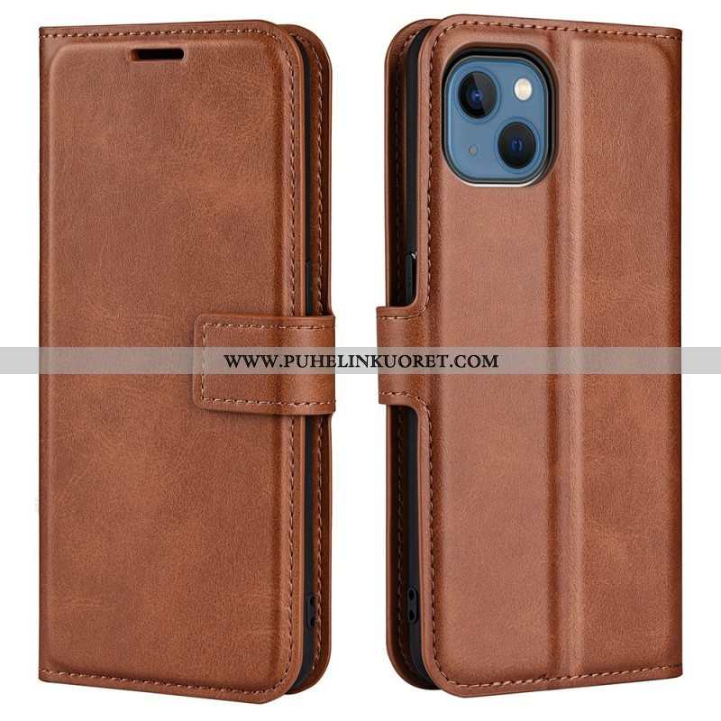 Nahkakotelo iPhone 14 Plus Ohut Extreme Leather -efekti