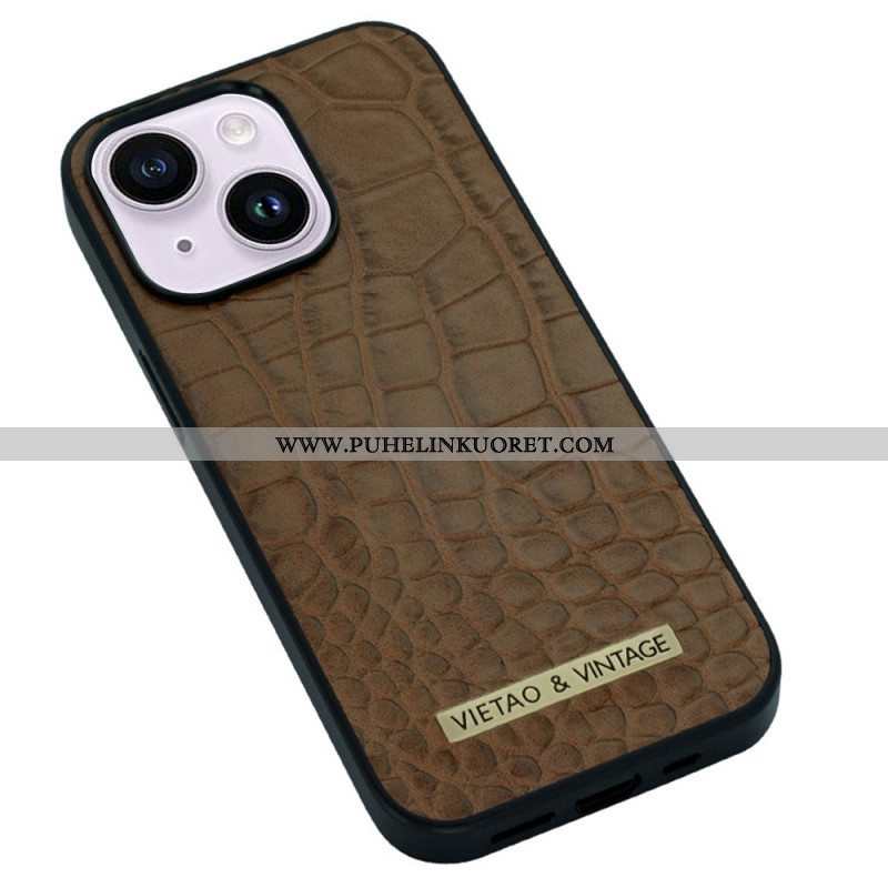 Kuori iPhone 14 Plus Vietao Crocodile Skin Effect