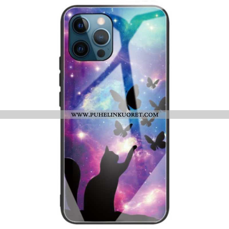 Case iPhone 14 Pro Max Star Cat Karkaistu Lasi