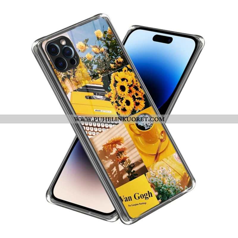 Case iPhone 14 Pro Max Voimakkaat Auringonkukat