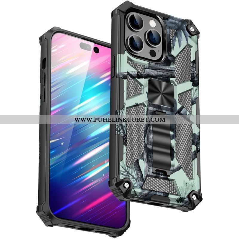 Case iPhone 14 Pro Max Naamiointi Irrotettava Tuki