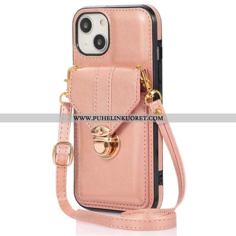 Kuori iPhone 14 Lompakkokotelo Crossbody Lompakko