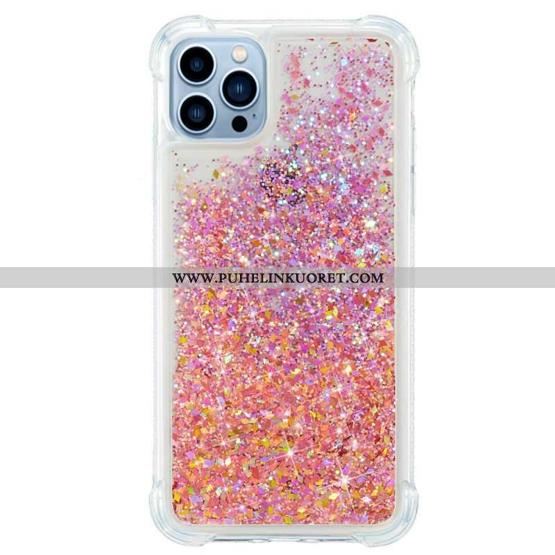 Kuori iPhone 15 Pro Glitteriä