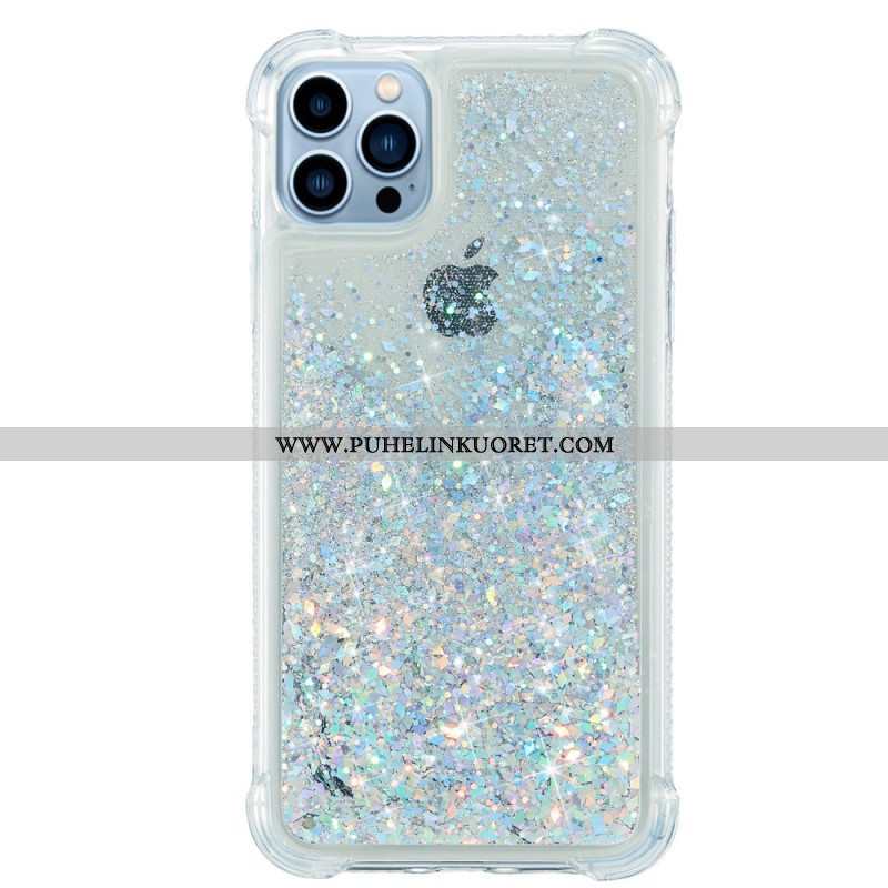 Kuori iPhone 15 Pro Glitteriä