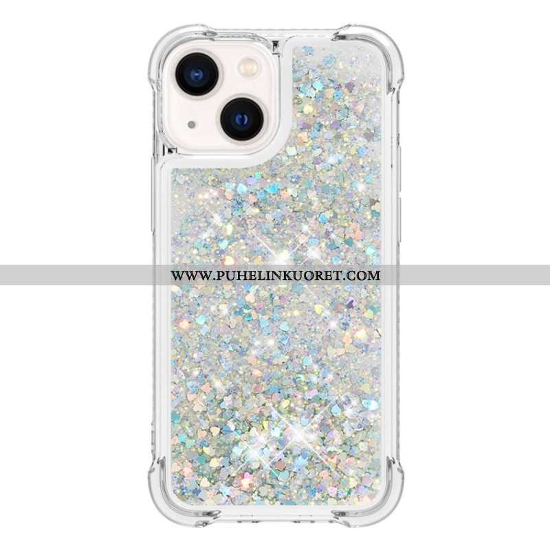 Case iPhone 15 Glitteriä