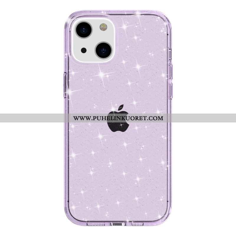 Kuori iPhone 15 Läpinäkyvä Glitter