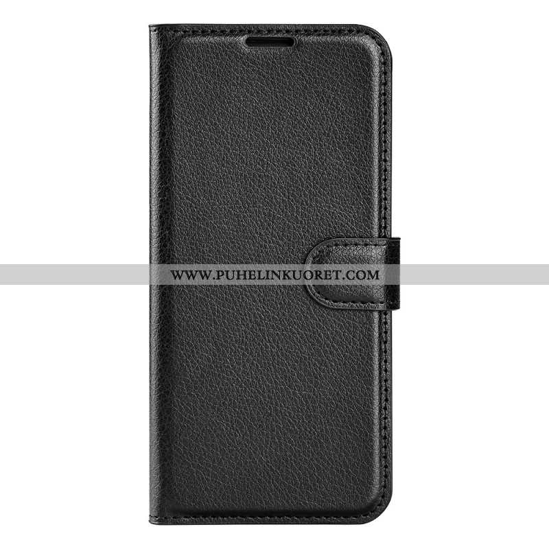 Kotelot Oneplus 12 5g Classic Litchi Faux Leather Suojakuori