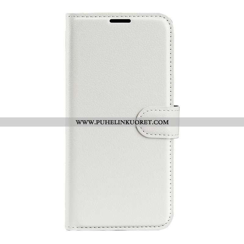 Kotelot Oneplus 12 5g Classic Litchi Faux Leather Suojakuori