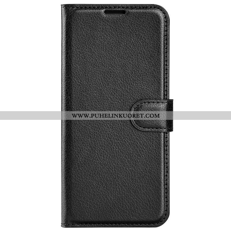 Kuoret Oneplus 12r Classic Litchi Faux Leather