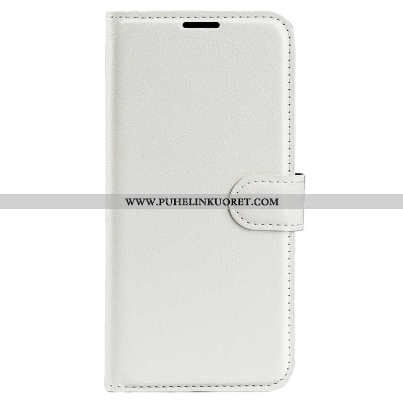 Kuoret Oneplus 12r Classic Litchi Faux Leather