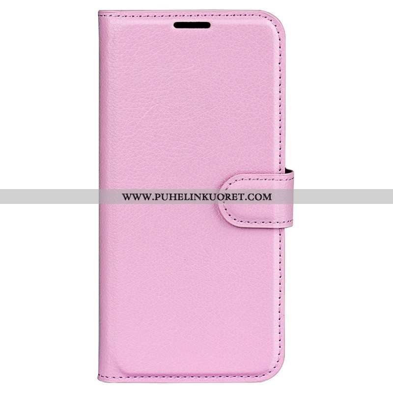 Kuoret Oneplus 12r Classic Litchi Faux Leather