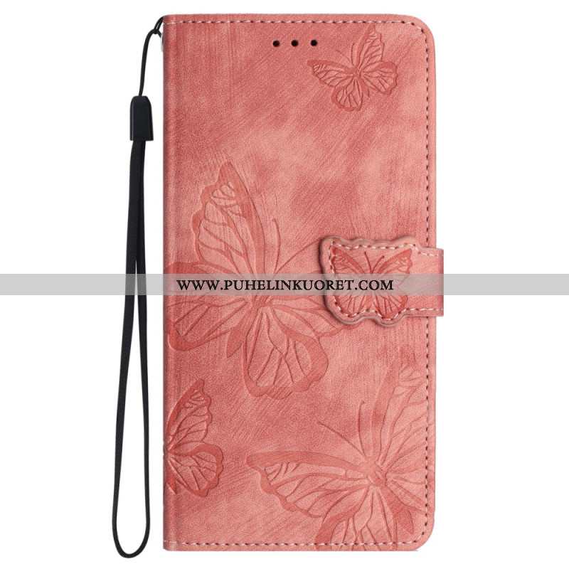 Kotelot Oppo A98 5g Puhelinkuoret Butterflies Suede Effect