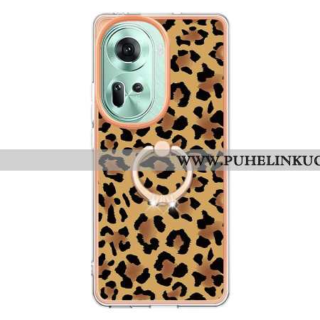 Kuori Oppo Reno 11 5g Leopardprinttisormusteline