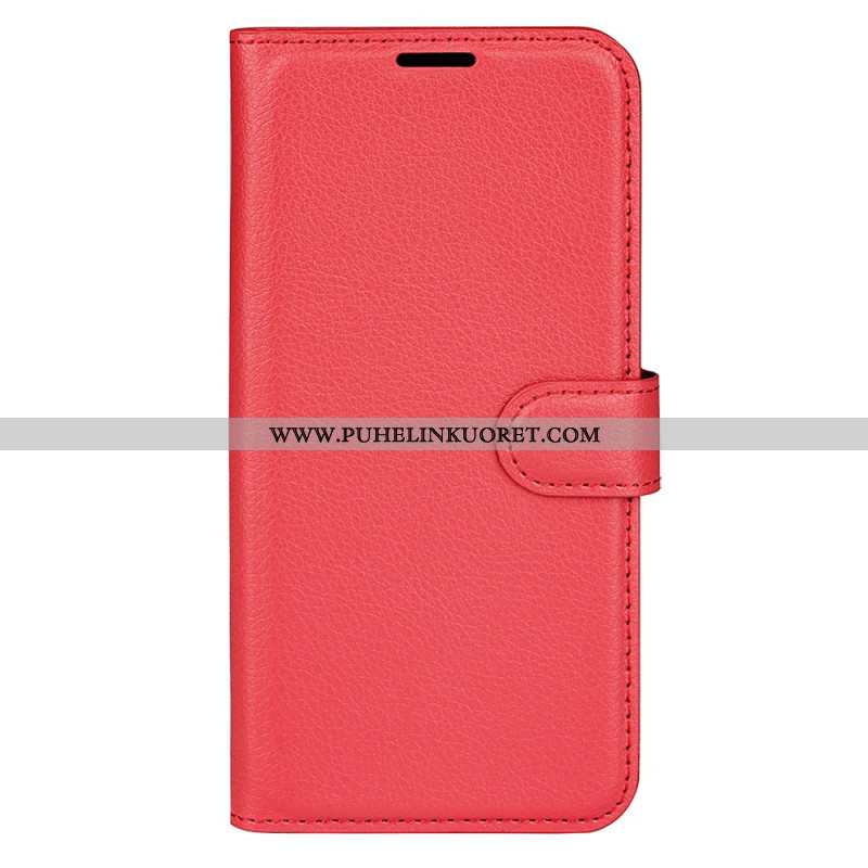 Kotelot Oppo Reno 12 Pro 5g Classic Litchi Faux Leather Suojakuori