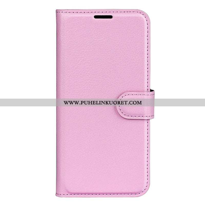 Kotelot Oppo Reno 12 Pro 5g Classic Litchi Faux Leather Suojakuori