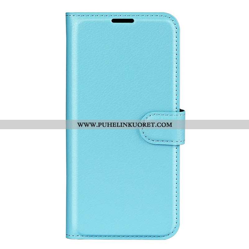 Kotelot Oppo Reno 12 Pro 5g Classic Litchi Faux Leather Suojakuori