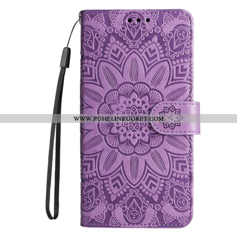 Nahkakotelo Oppo Reno 12f 5g Loistava Mandala