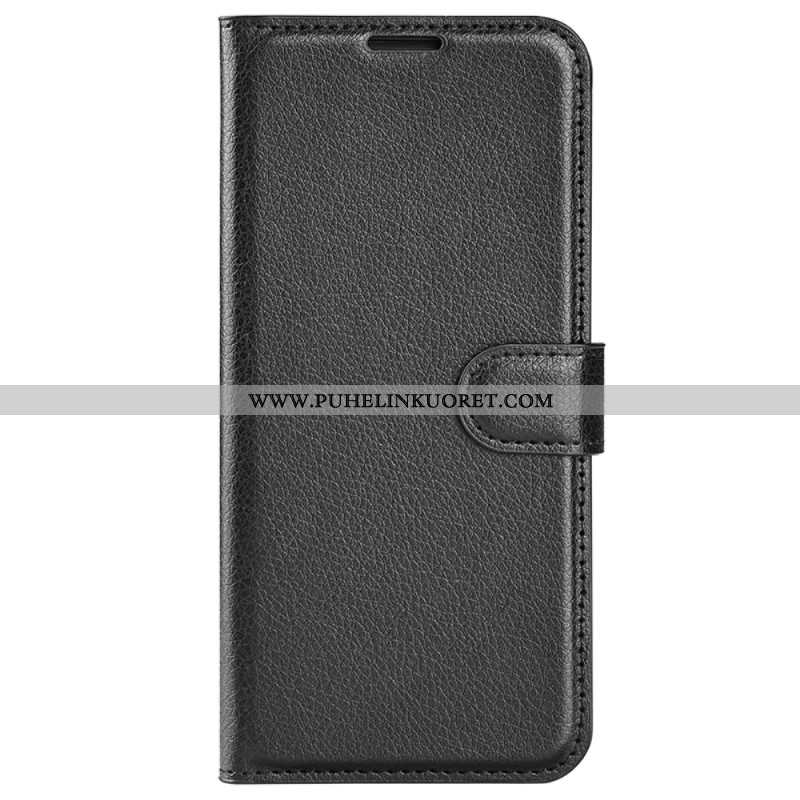 Kuoret Oppo Reno 12f 5g Classic Litchi Faux Leather