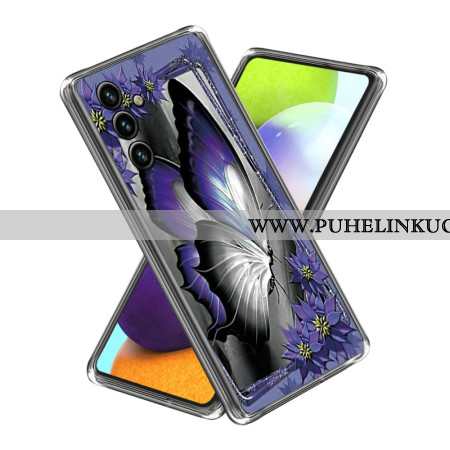 Kuori Samsung Galaxy A15 Violetti Perhonen