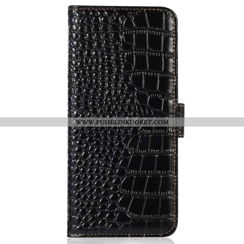 Kotelot Samsung Galaxy A55 5g Krokotiilityyli Rfid-estolla