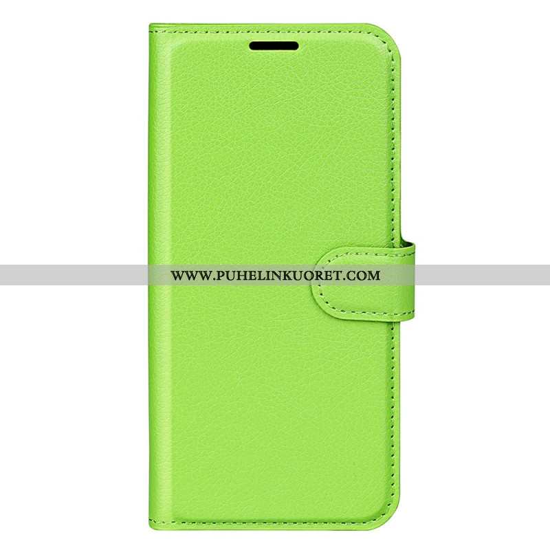 Nahkakotelo Samsung Galaxy A55 5g Classic Litchi Faux Leather