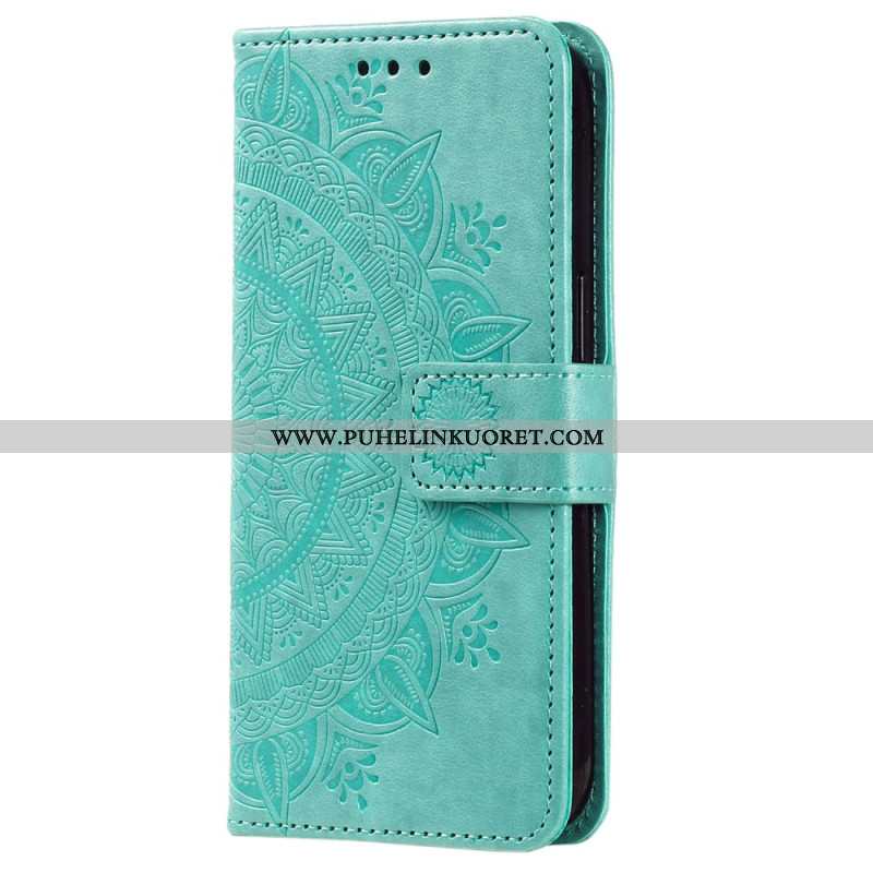 Kotelot Samsung Galaxy A55 5g Mandala-aurinko Hihnalla Suojakuori