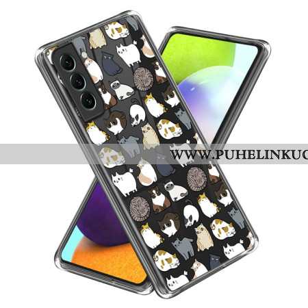 Case Samsung Galaxy S24 5g Puhelinkuoret Läpinäkyvät Kissat