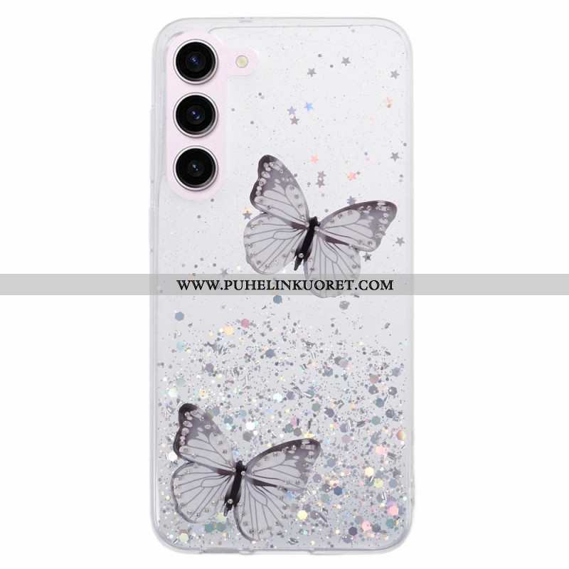 Kuori Samsung Galaxy S24 Plus 5g Perhoset Glitter