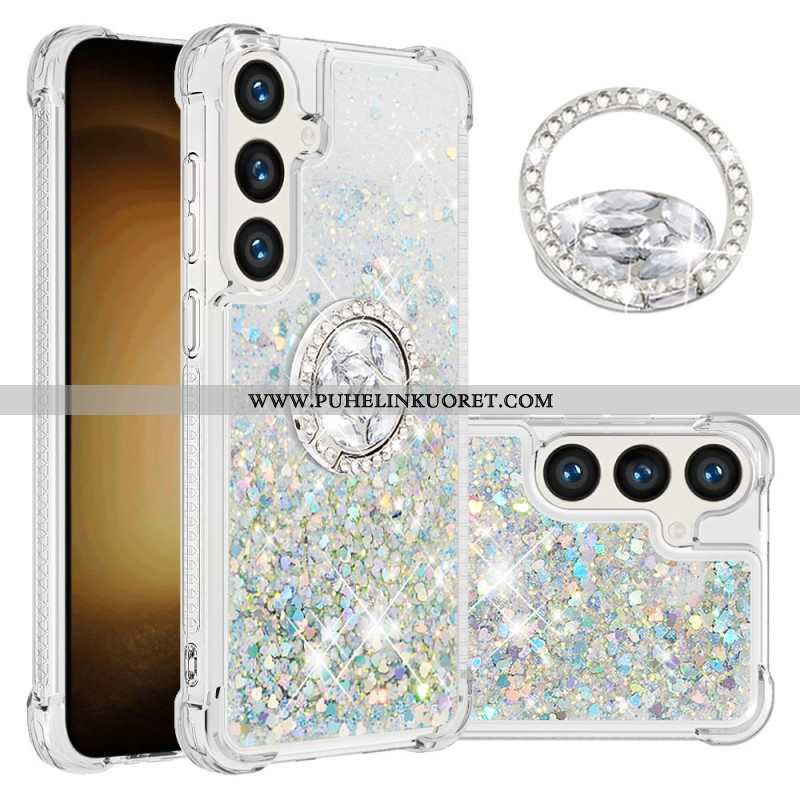 Kuori Samsung Galaxy S24 Plus 5g Glitter Ring -tuki