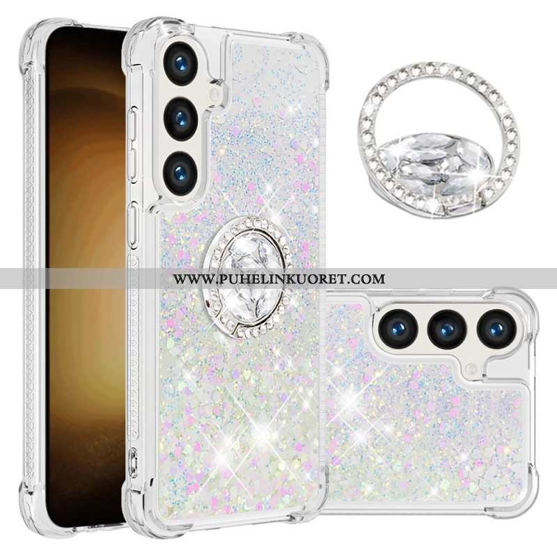 Kuori Samsung Galaxy S24 Plus 5g Glitter Ring -tuki