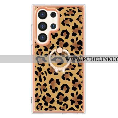 Kuori Samsung Galaxy S24 Ultra 5g Leopard Print -sormustelineellä