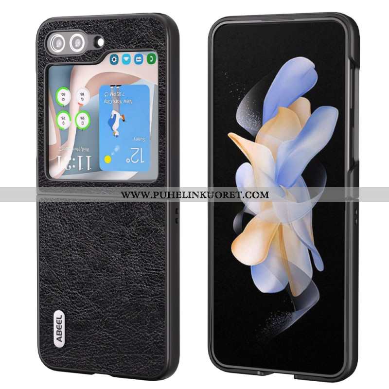 Case Samsung Galaxy Z Flip 5 Puhelinkuoret Abeel Vintage -nahkaefekti