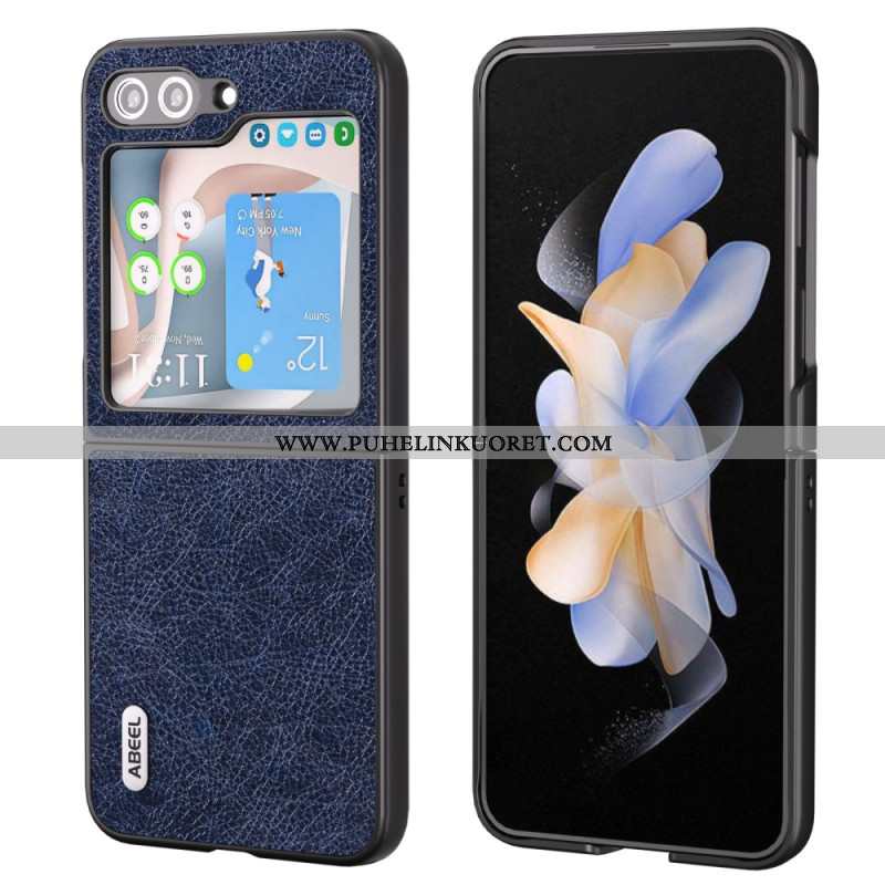 Case Samsung Galaxy Z Flip 5 Puhelinkuoret Abeel Vintage -nahkaefekti