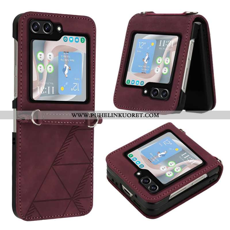 Case Samsung Galaxy Z Flip 5 Puhelinkuoret Keinonahkakolmiot