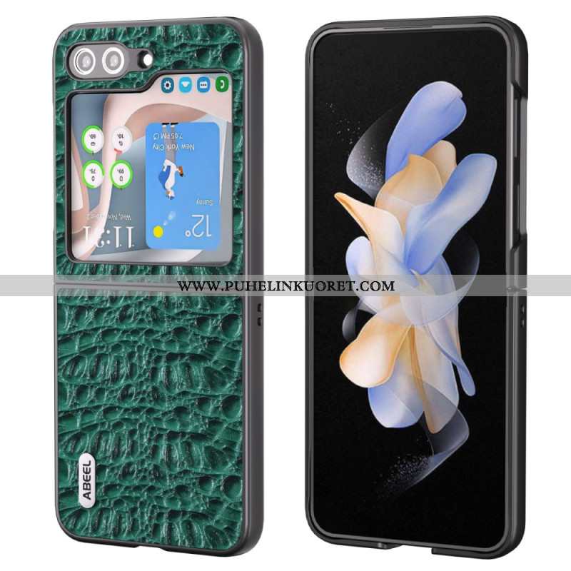 Kuori Samsung Galaxy Z Flip 5 Abeel Crocodile Skin Style