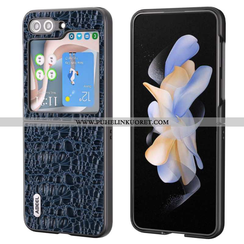 Kuori Samsung Galaxy Z Flip 5 Abeel Crocodile Skin Style