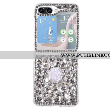 Case Samsung Galaxy Z Flip 5 Puhelinkuoret Valkoisen Ruusun Korut