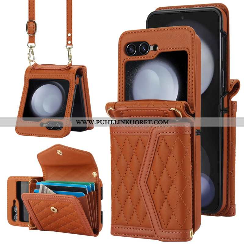 Puhelinkuoret Samsung Galaxy Z Flip 6 Crossbody Ja Lanyard Korttipidike