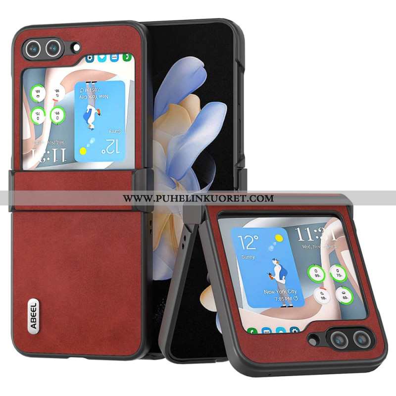 Puhelinkuoret Samsung Galaxy Z Flip 6 Abeel Vintage Leather Style