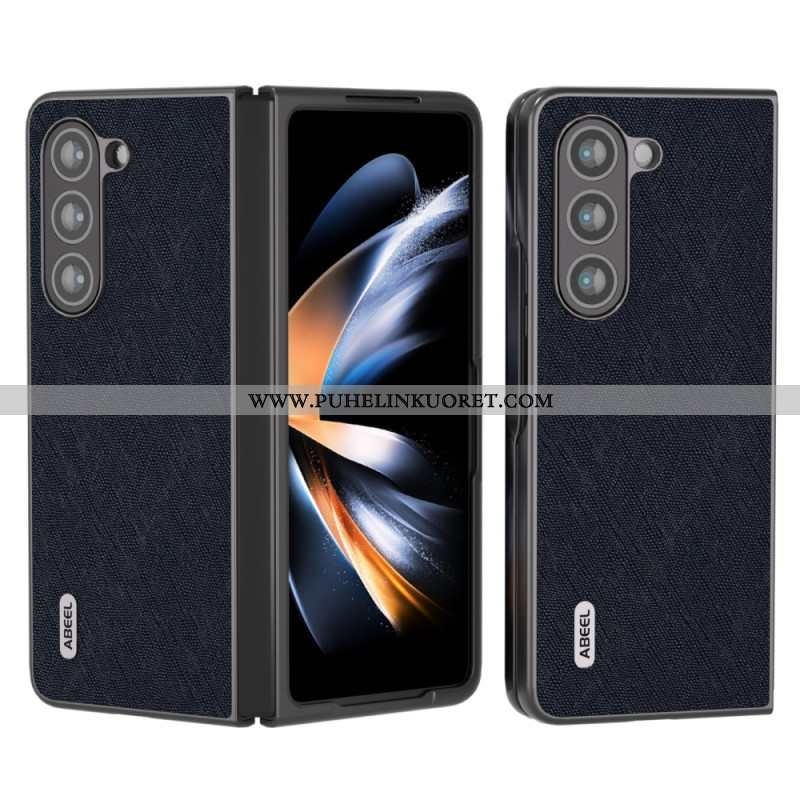 Kuori Samsung Galaxy Z Fold 5 Aitoa Abeel-kudottua Nahkaa