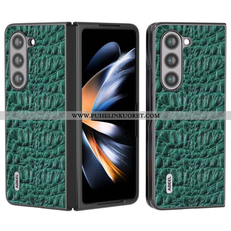 Kuori Samsung Galaxy Z Fold 5 Abeel Crocodile Skin Style