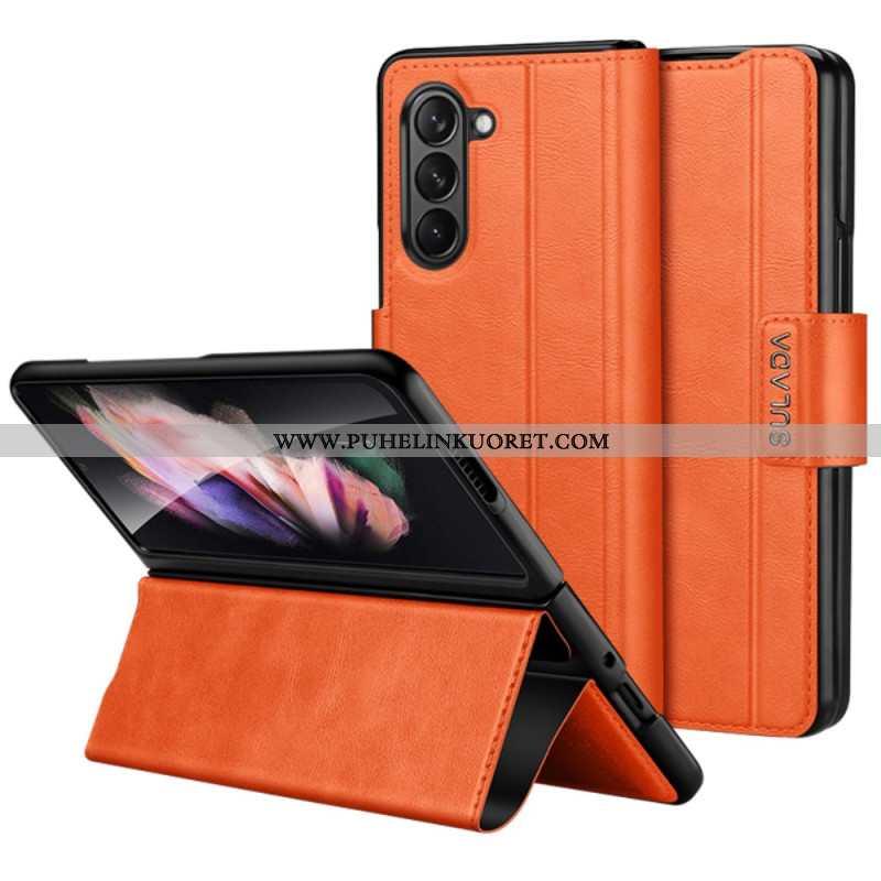 Kuoret Samsung Galaxy Z Fold 6 Puhelinkuoret Keinonahka Sulada