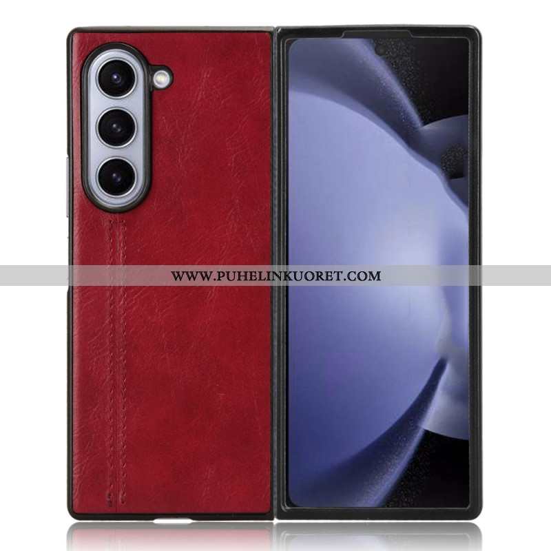 Kuori Samsung Galaxy Z Fold 6 Nahan Ompeleet Suojakuori