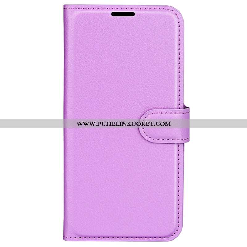 Kuoret Sony Xperia 1 Vi Classic Litchi Faux Leather