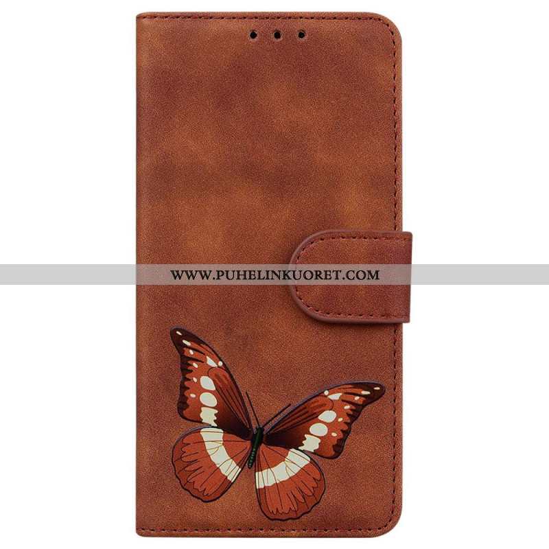 Kotelot Xiaomi 14t Puhelinkuoret Butterfly Suede Effect