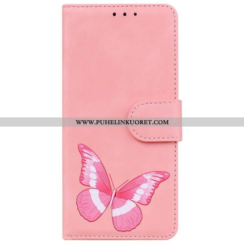 Kotelot Xiaomi 14t Puhelinkuoret Butterfly Suede Effect