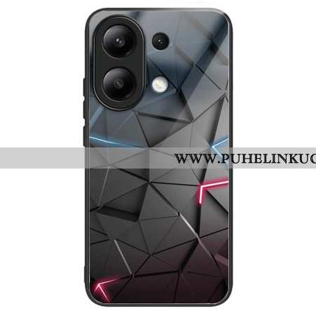 Case Xiaomi Redmi Note 13 4g Puhelinkuoret Karkaistusta Lasista Tehdyt Mustat Kolmiot