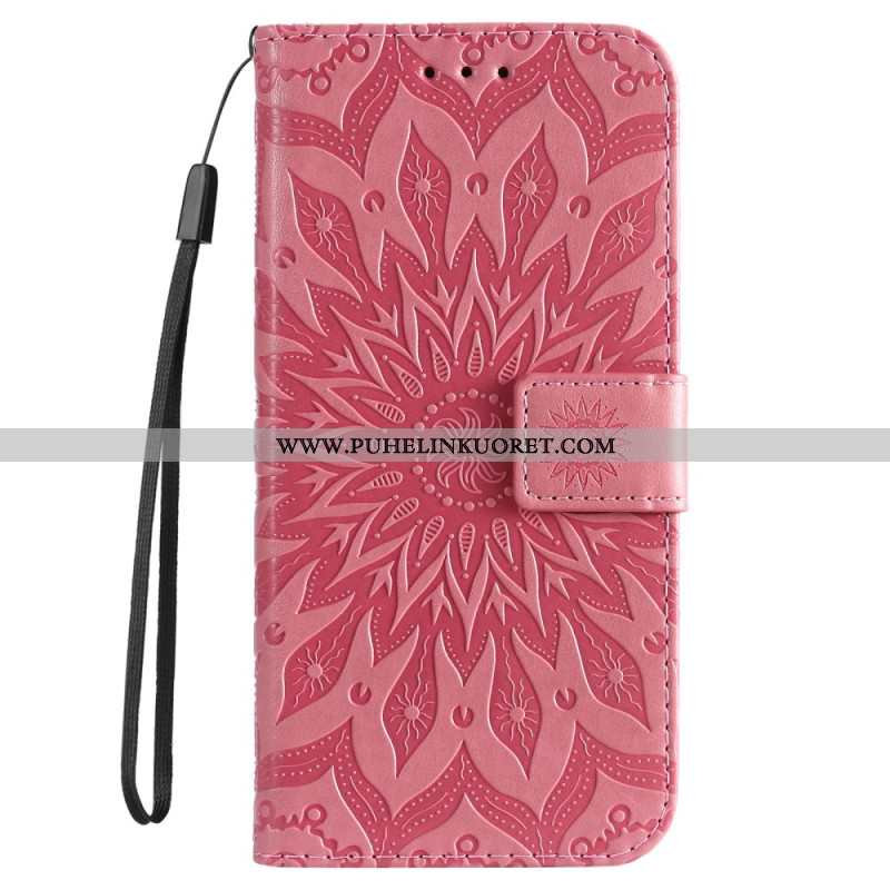 Nahkakotelo Xiaomi Redmi Note 13 4g Mandala Hihnalla