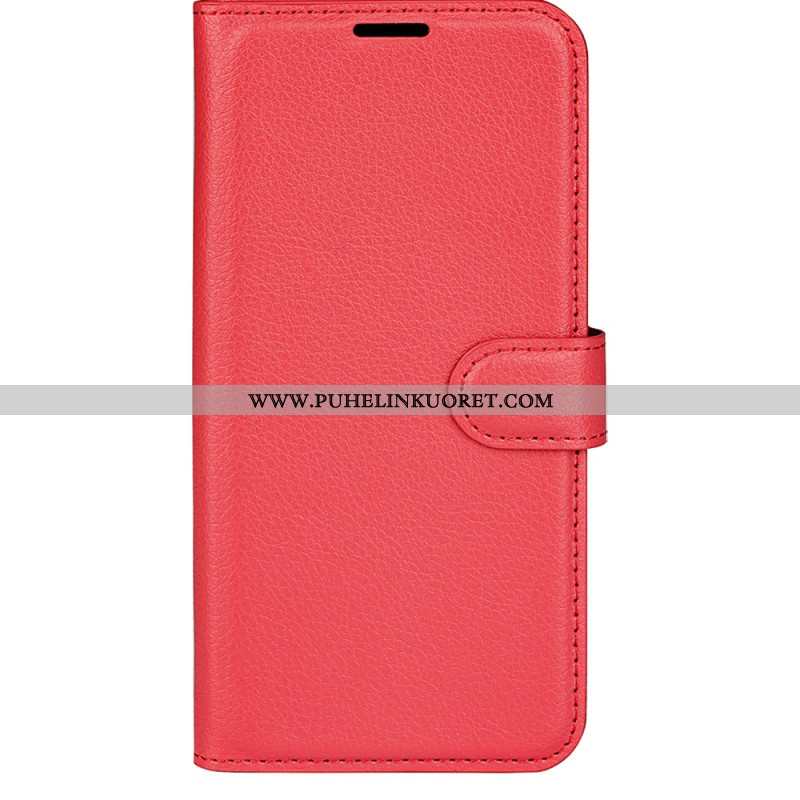 Kotelot Xiaomi Redmi Note 13 4g Classic Litchi Faux Leather